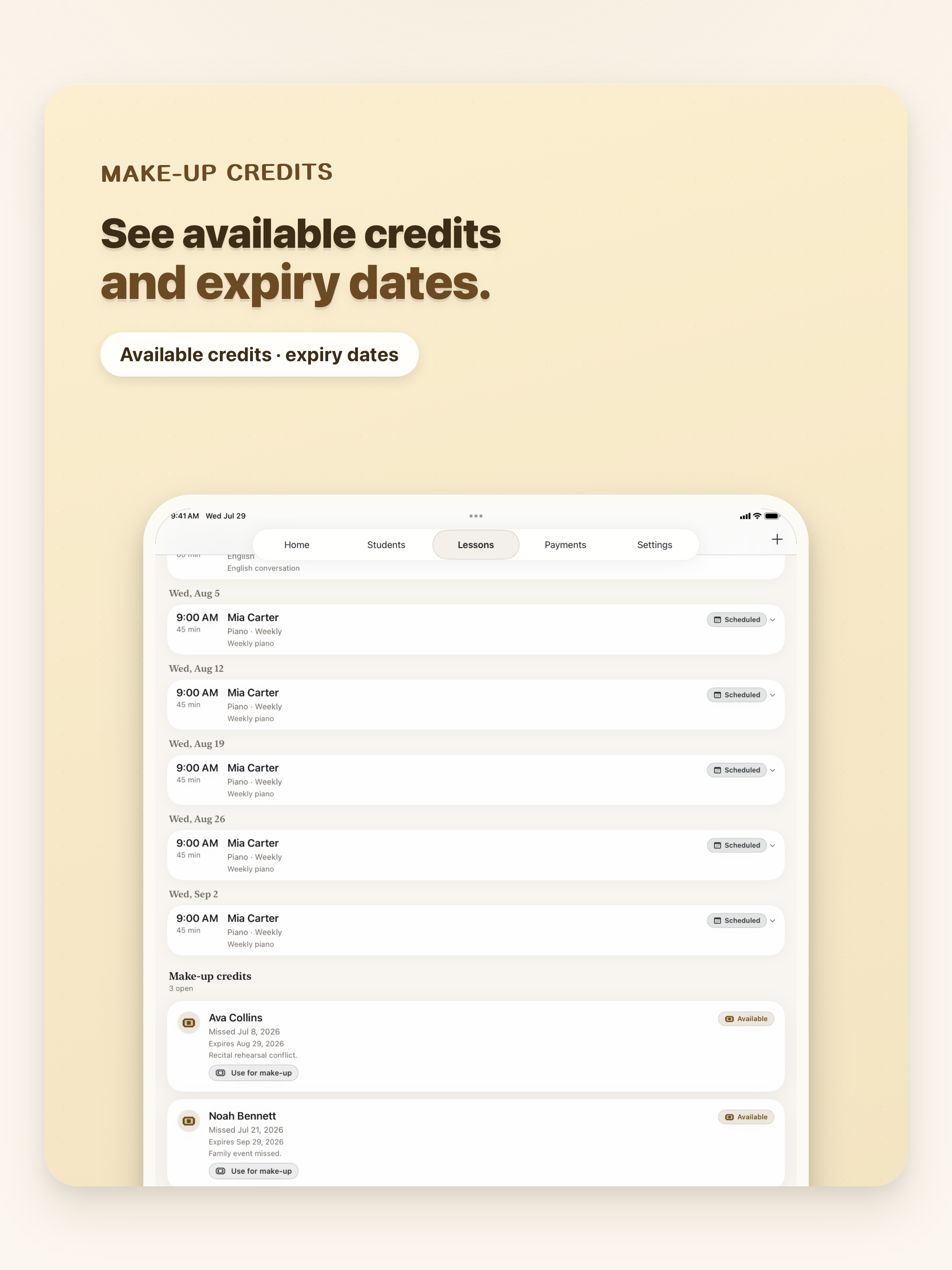 Lessonory: Tuition Tracker screenshot 8