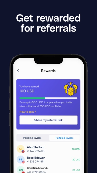 Afriex - Money transfer Screenshot