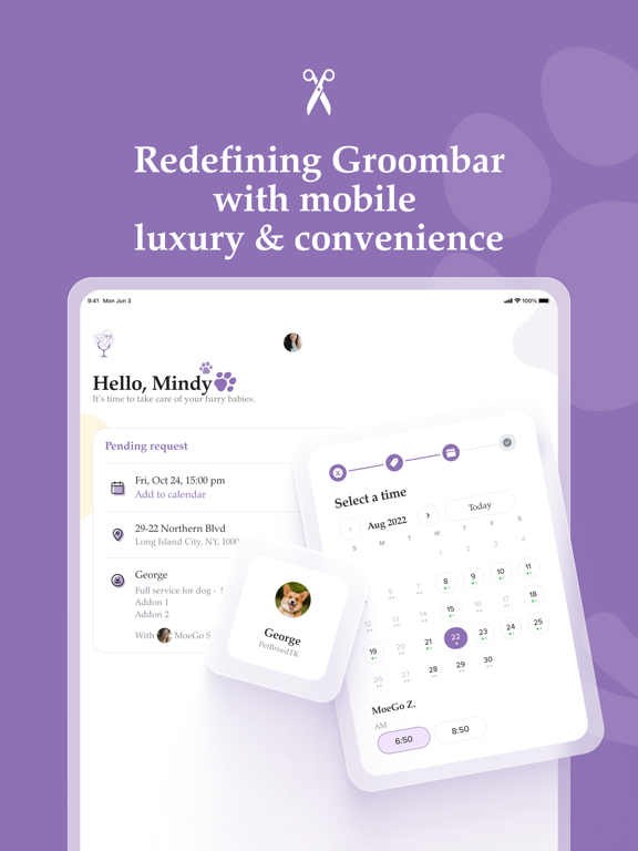 GROOMBAR: for Pet Parents iPad screenshot 1 - Lifestyle app