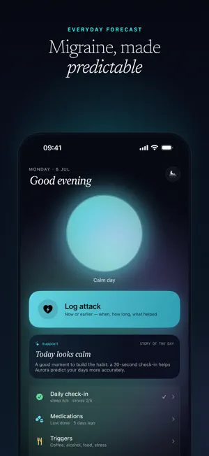 Aurora — Migraine Diary screenshot 1