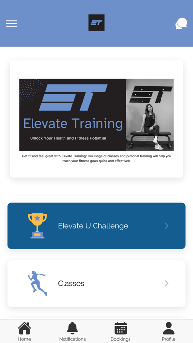 Elevate Training Screenshot