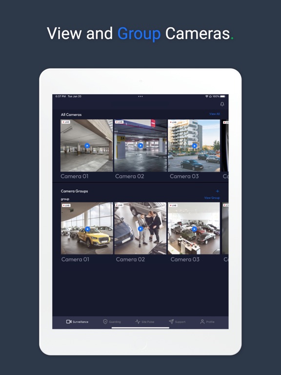 EyeQ Monitoring iPad screenshot 1 - Business app