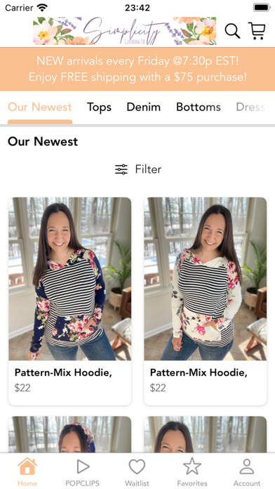 Simplicity Clothing Co Screenshot
