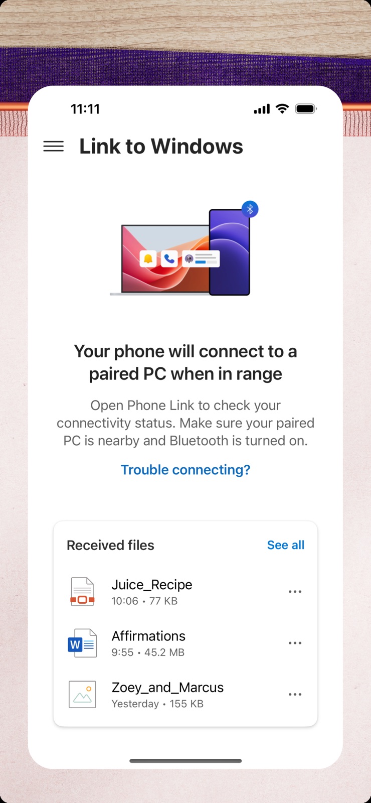 Link to Windows iphone screenshot 3