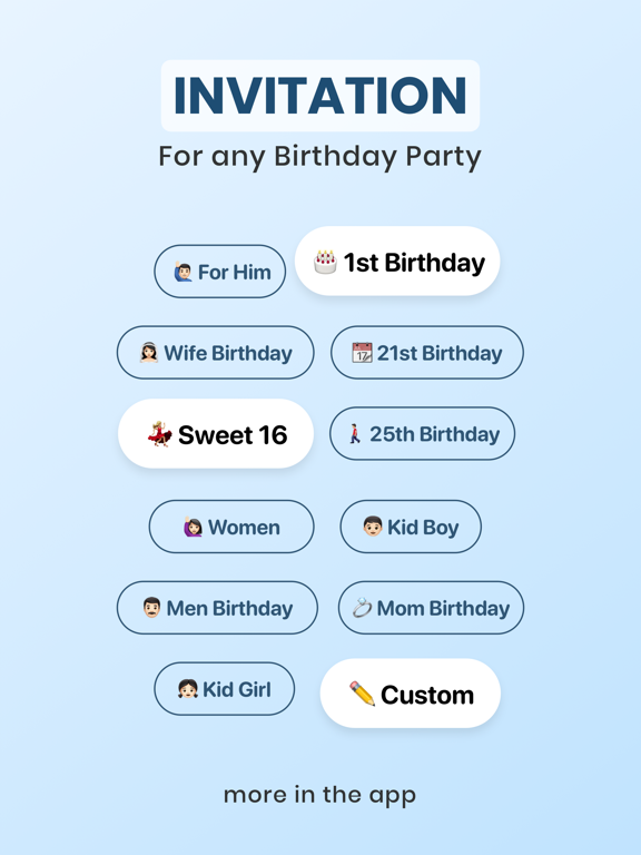 Screenshot #5 pour Birthday Invitation Maker ۬