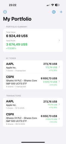 Just Portfolio screenshot