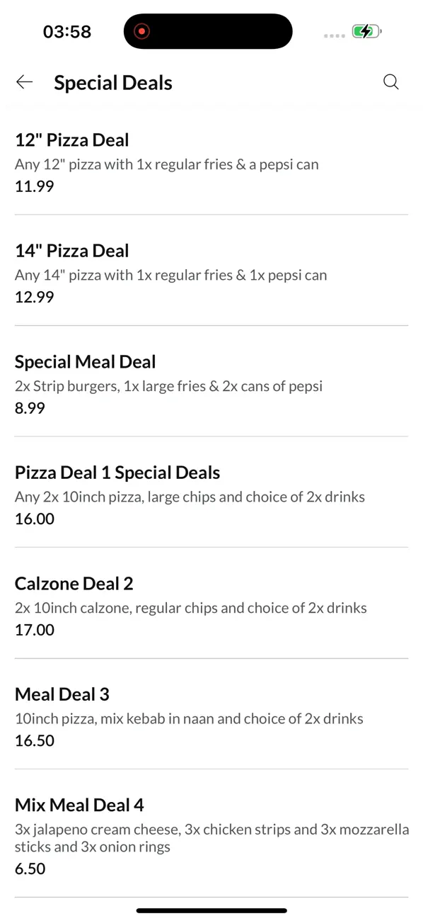 Screenshot #3 pour IPizza & Grill