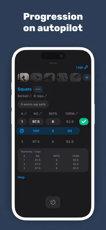 Alpha Progression Gym Tracker screenshot 3 of 8