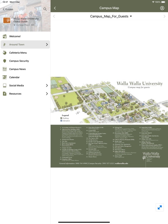 Walla Walla U iPad screenshot 3 - Business app