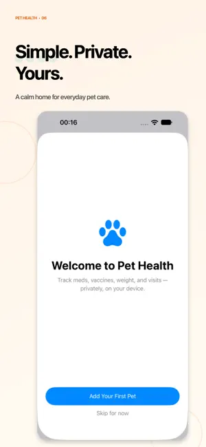 Pet Health Manager screenshot 1