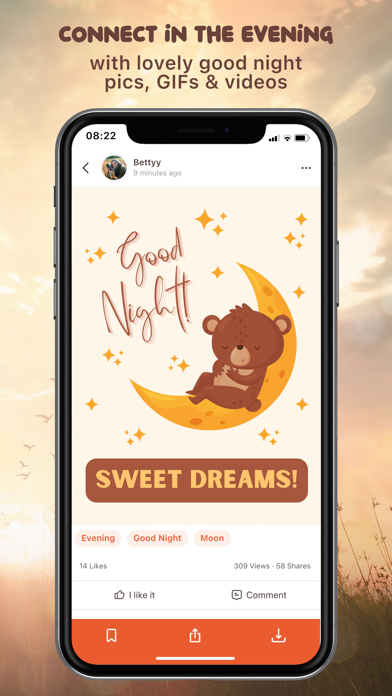 Good Morning Night Quotes GIFs iPhone screenshot 6 - Entertainment app