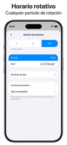 Agenda Personal y Horario iPhone screenshot 9