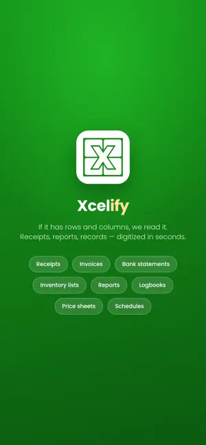 Xcelify: Scan Tables to Sheets screenshot 4