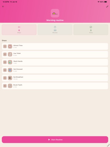 MyVisualRoutine: Autism & ADHD iPad screenshot