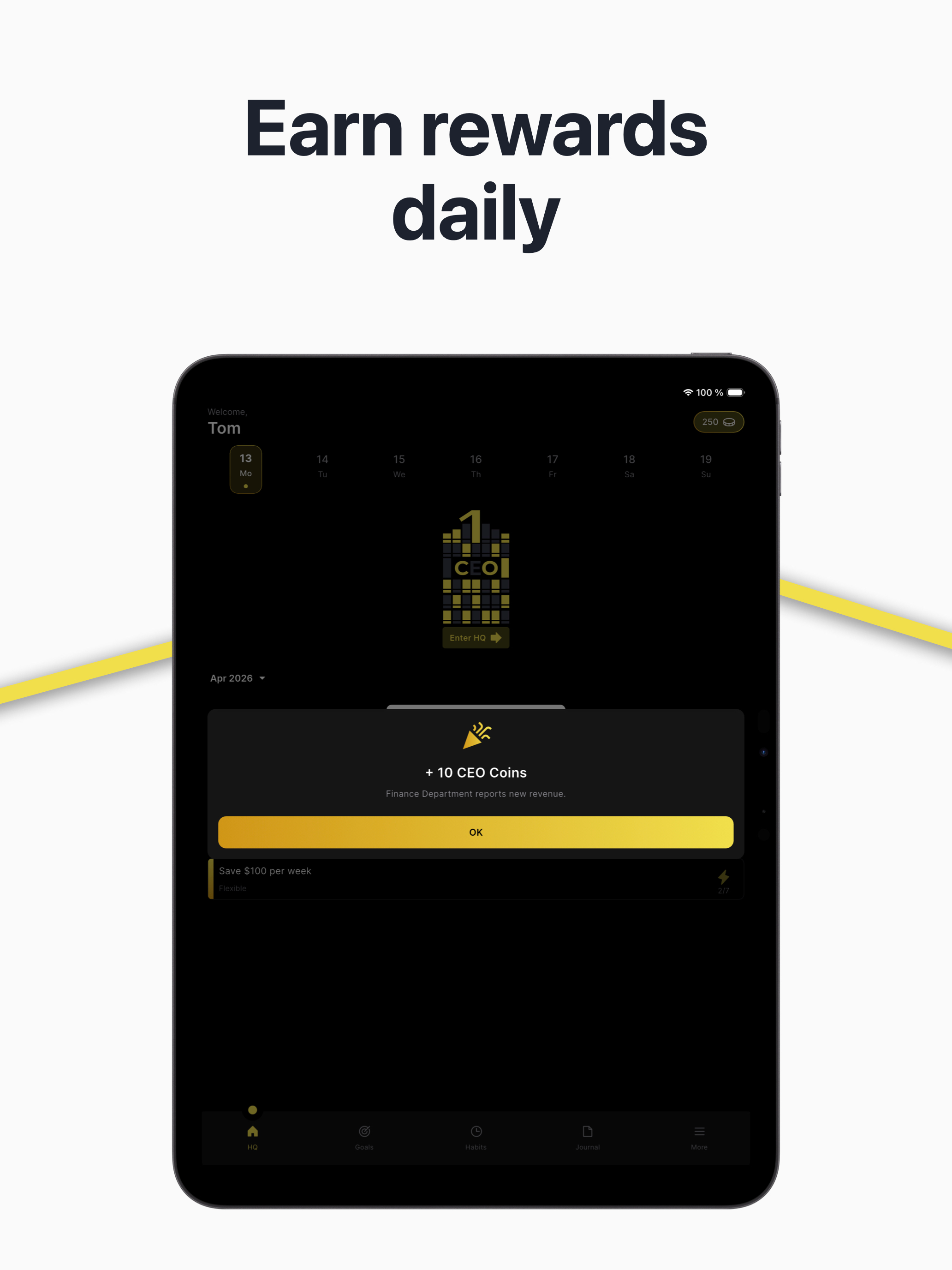OneCEO: Habit & Goal Tracker