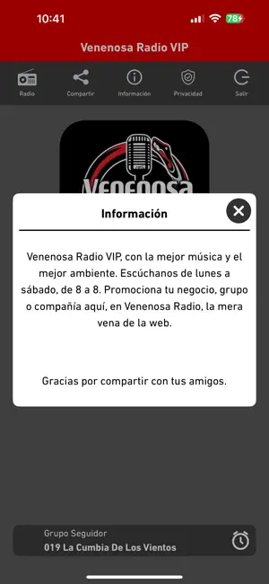 Venenosa Radio VIP screenshot 2