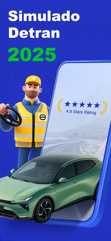 Simulado Detran 2026:Prova CNH screenshot 1 of 9