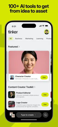 Capture d'écran de Tinker By Shopify sur iPhone 2