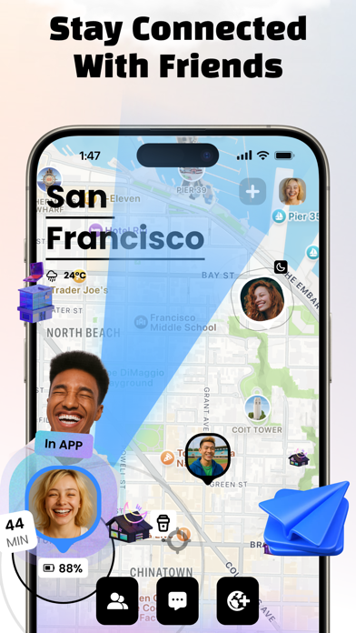 Jagat-Locate friends stay safe iPhone screenshot 4 - Social Networking app