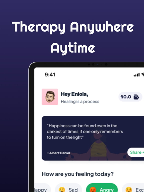 Mytherapist.ng iPad screenshot 1 - Health & Fitness app