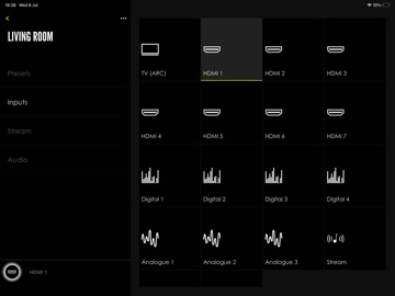 Radia AV Control iPad screenshot