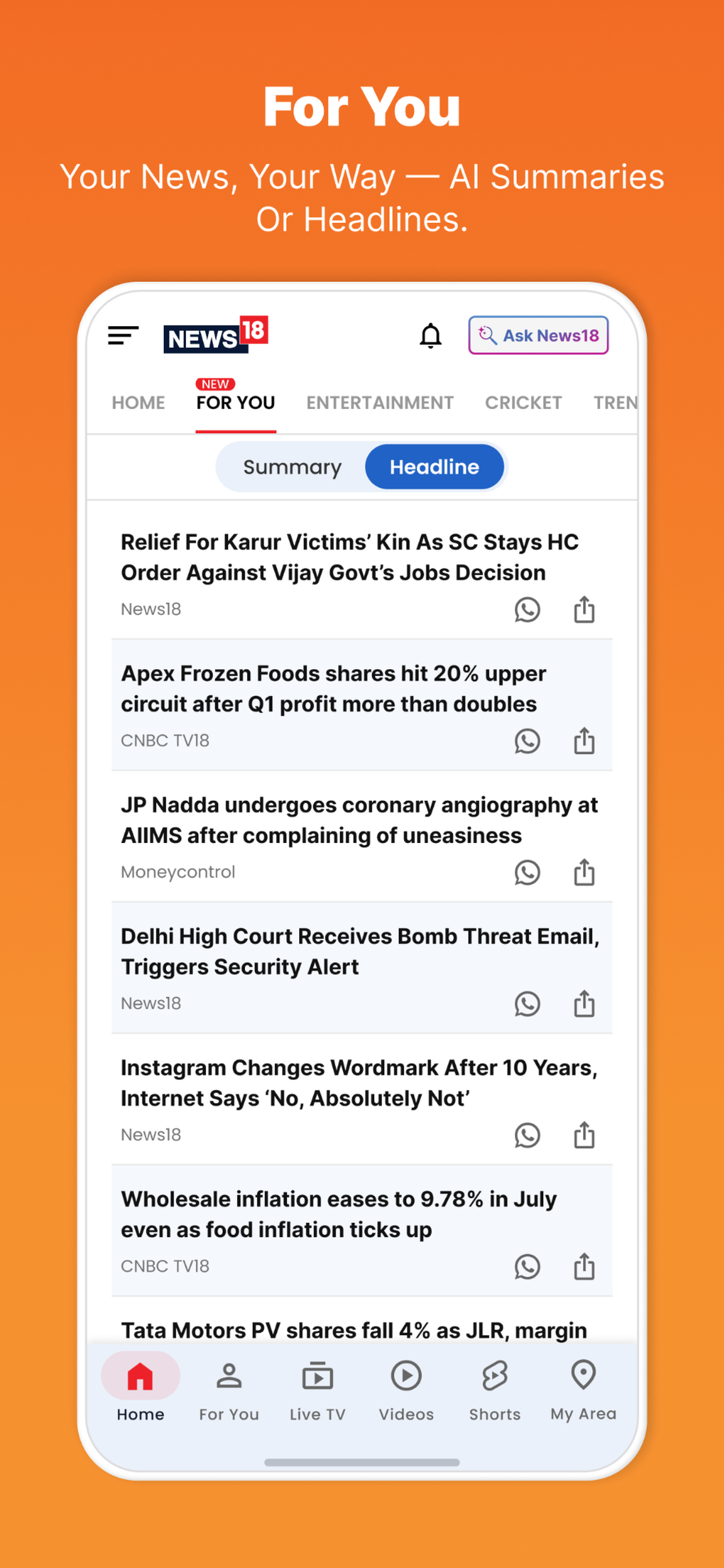 News18: Latest News & Updates screenshot 6