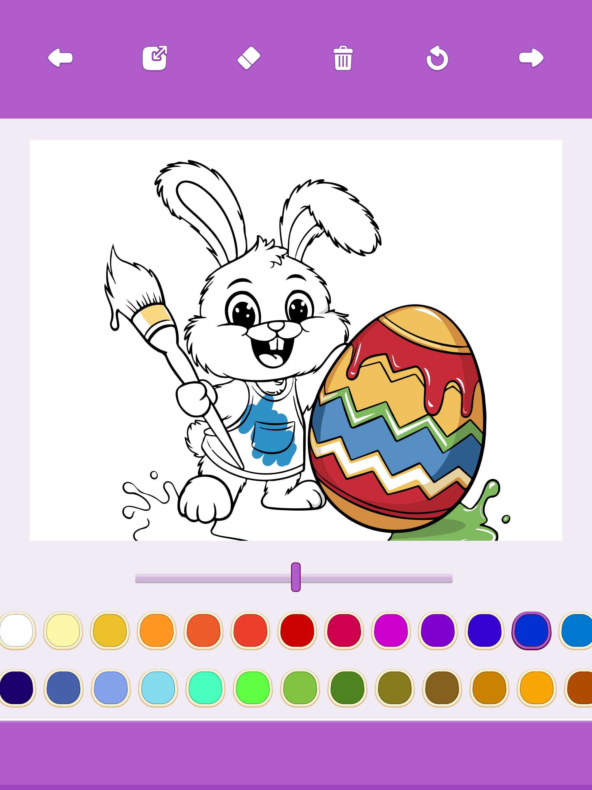 Paint the Easter egg spring
