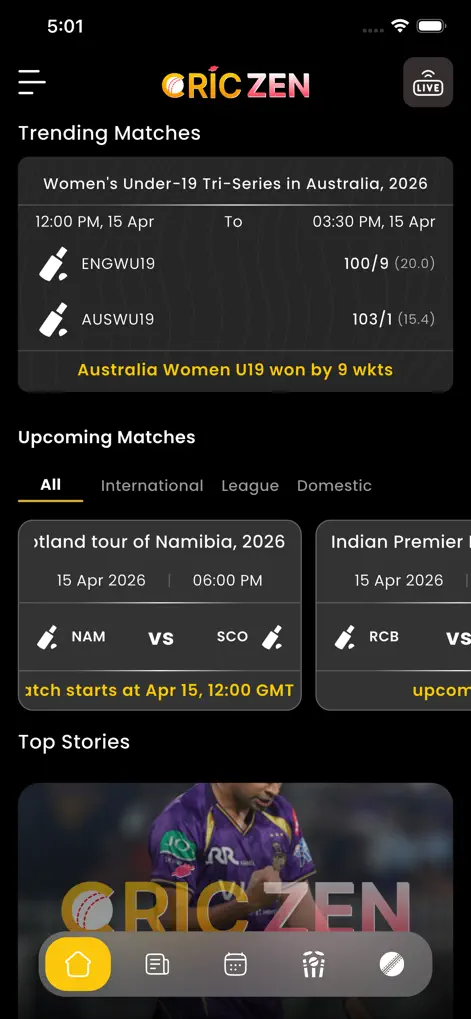 CricZen - Live Cricket - Sports App | MWM