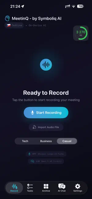 MeetinQ — Private AI Assistant screenshot 2