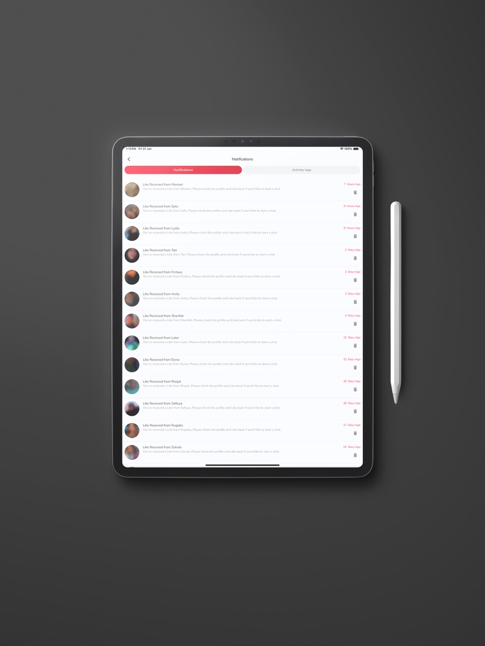 iPad screenshot