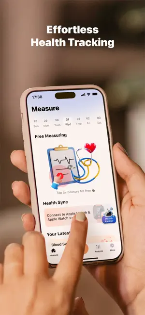 Health Partner: Pulse & Sugar iPhone screenshot 1