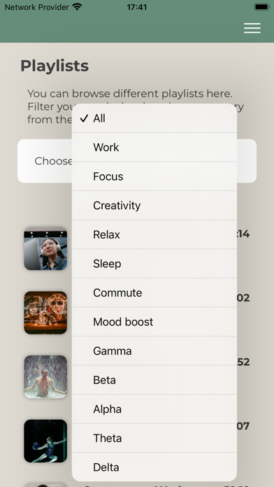 Audicin: Relax & Focus Audio Screenshot