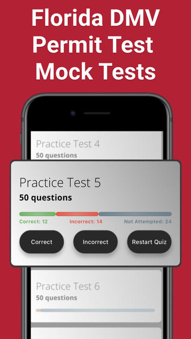 Florida DMV Permit Test・2025 Screenshot