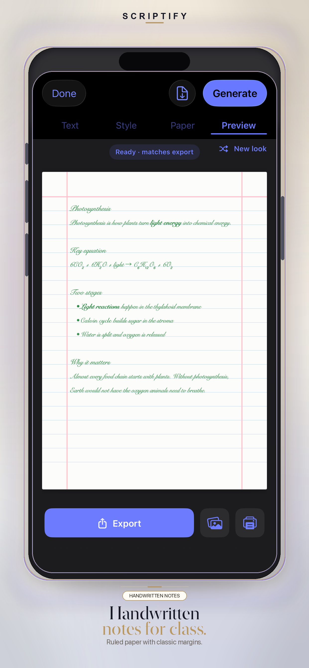 Scriptify: Text to Handwriting screenshot 3