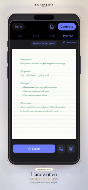 Scriptify: Text to Handwriting screenshot 2