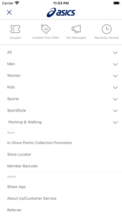 ASICS HK Screenshot
