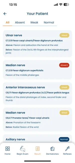 Neurology Peripheral Exam screenshot 3