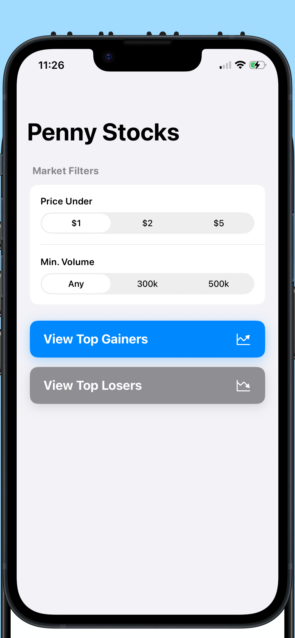 Penny Stocks -Gainers & Losers