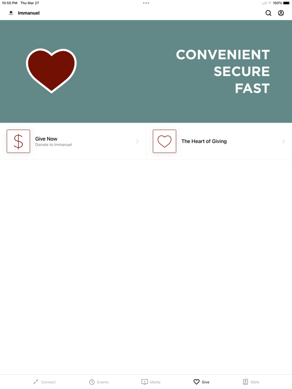 Immanuel Bible Church iPad screenshot 4 - Education app