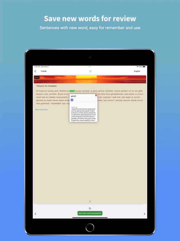 Turkish Translator & Learn 45+ iPad screenshot 6 - Productivity app