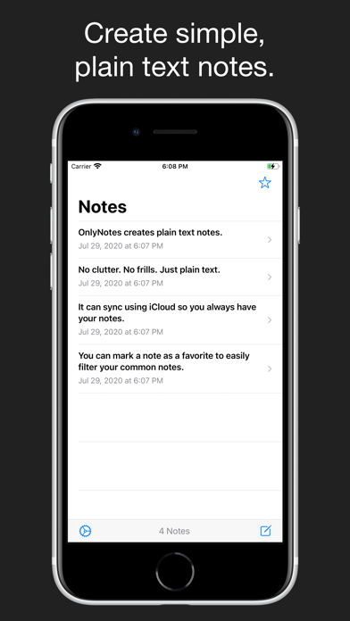 OnlyNotes - Simple Note Taking Screenshot 1 - AppWisp.com OnlyNotes - Simple Note Taking Screenshot 1 - AppWisp.com
