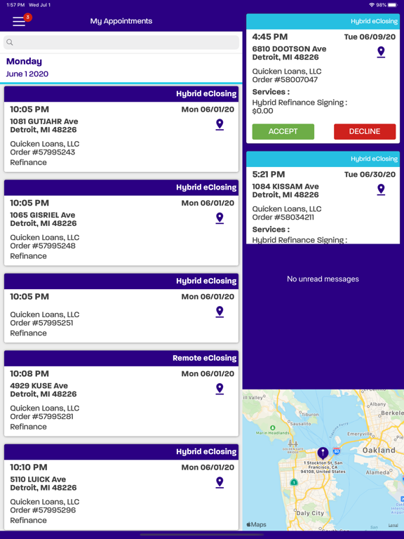 My Signings iPad screenshot 1 - Productivity app