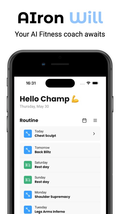 AIron Will: Workout & Gym