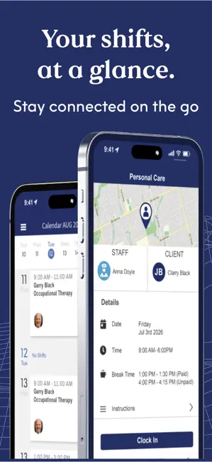 ShiftCare iPhone screenshot 1