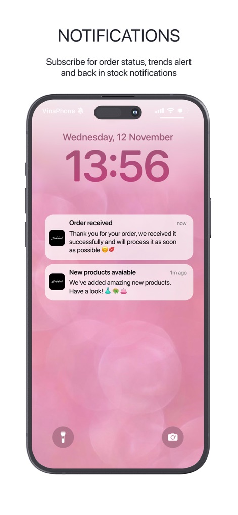 Subdued - Questo strumento invia "notifiche di stato dell'ordine" in tempo reale e avvisi sui "nuovi prodotti disponibili" per tenere gli utenti sempre aggiornati.