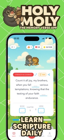 Holy Moly : Memory Verse App Screenshot 1 of 4