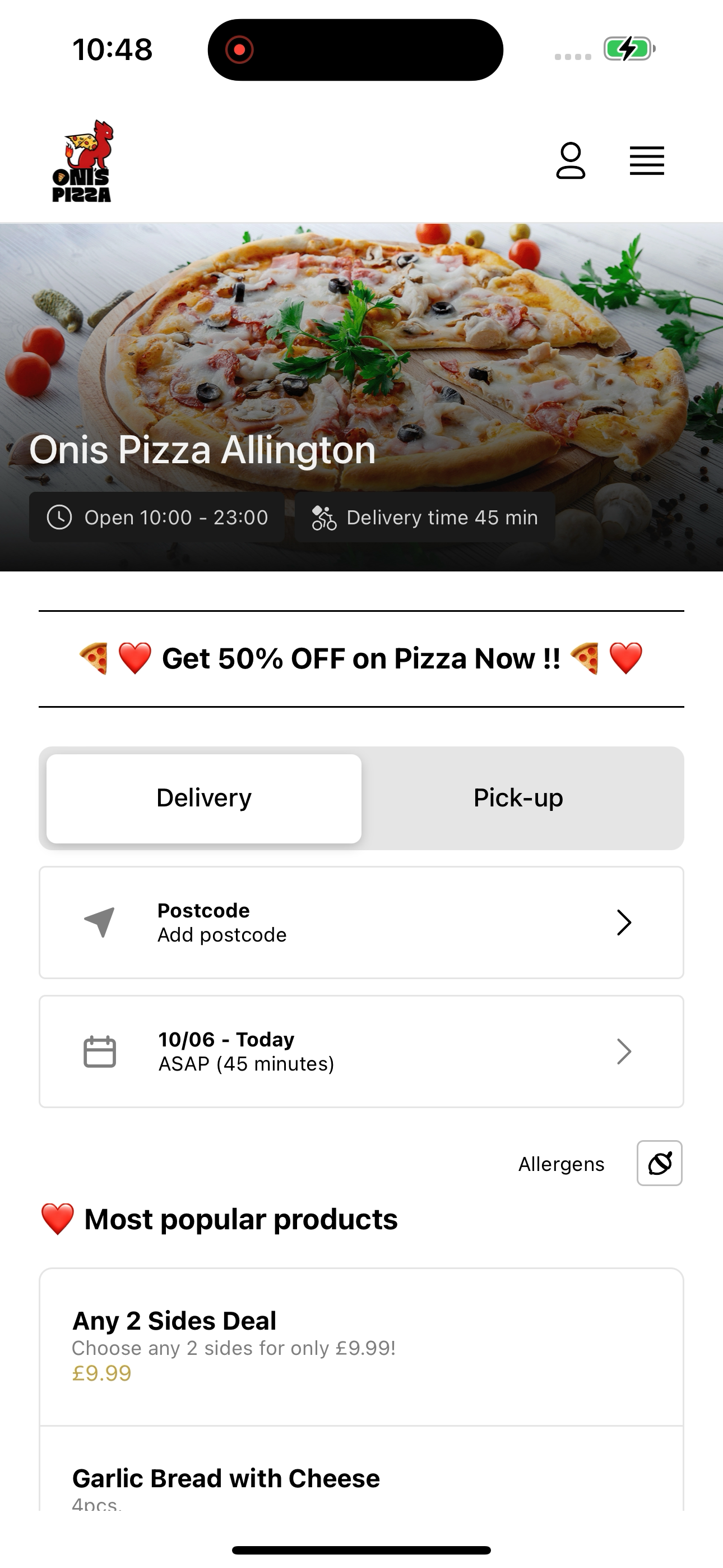 Onis Pizza Allington screenshot 3
