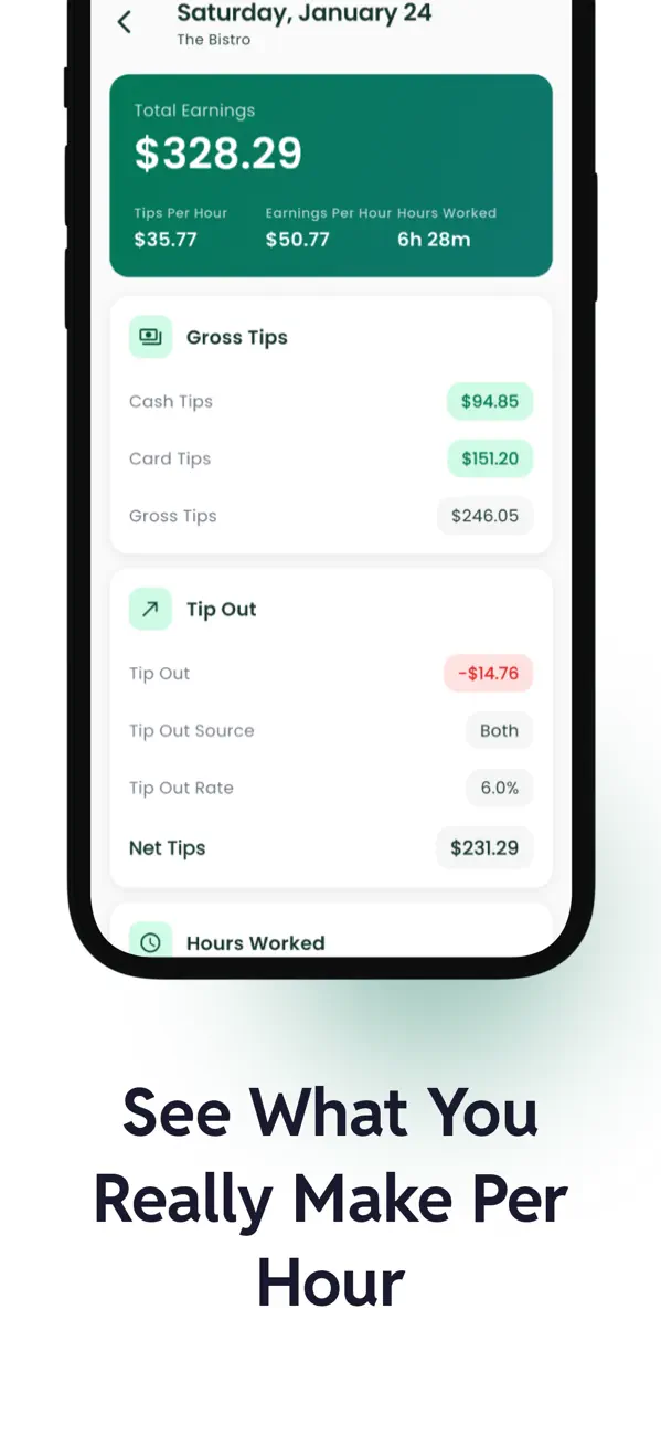 #6. Tip Tracker - Server44 (iOS) Ved: EHM TECH LLC