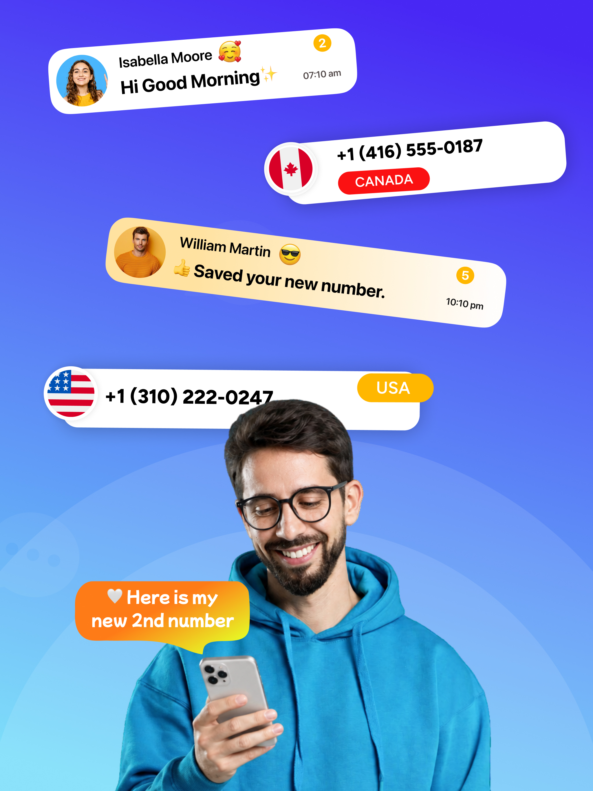 Textup ・ 2nd Number ・ Text App screenshot 13
