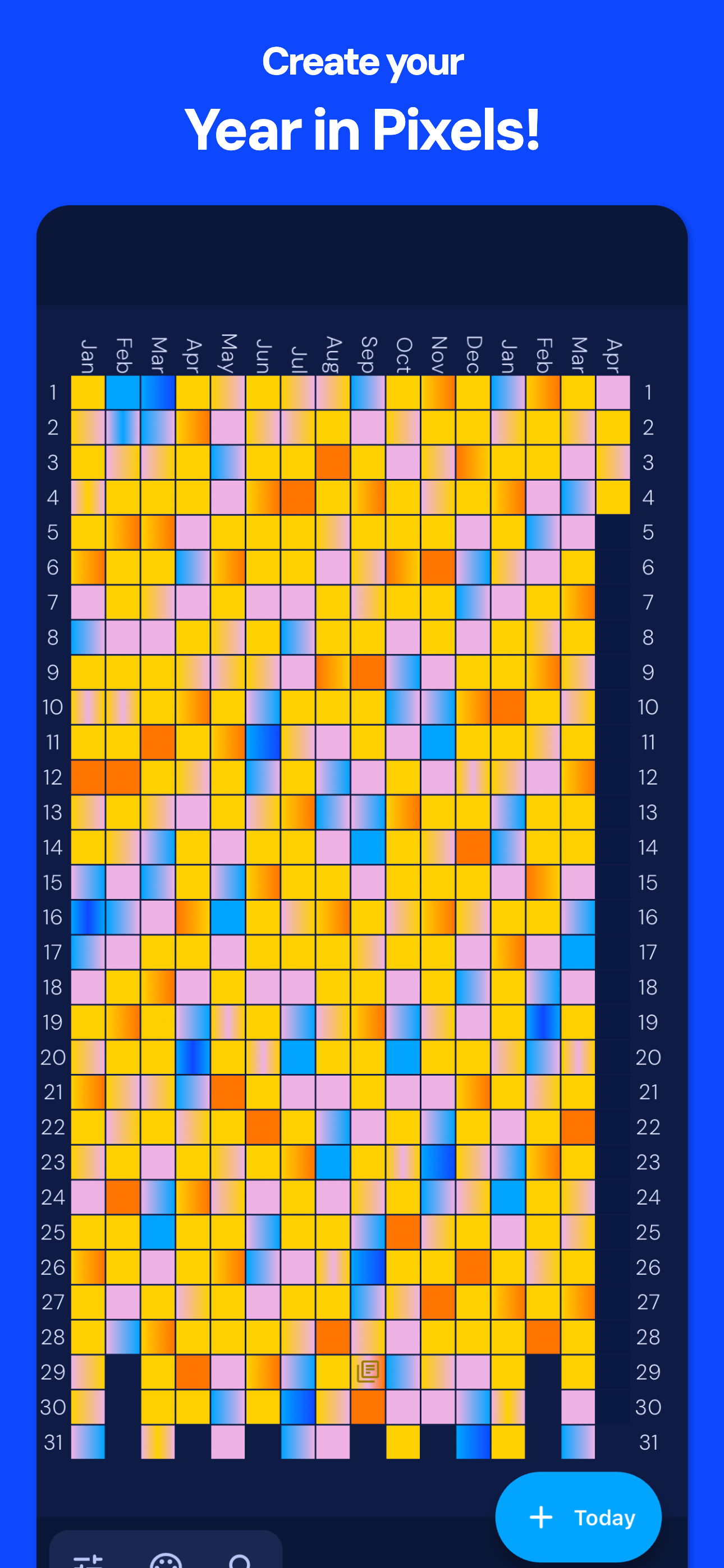 Pixels: Mood Tracker & Journal